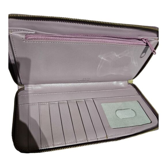 SOLD!! 14TH & UNION Slim Continental Leather Zip Around Wallet - Picture 3 of 6